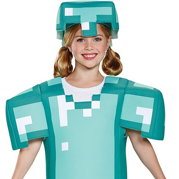 ✦SOLD✦Armor Classic Minecraft Costume, Blue, Large (10-12), Like New!! - Picture 4 of 7